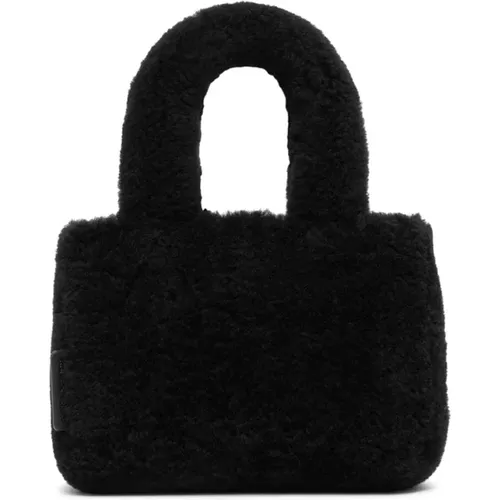 Luxury Shearling Handbag for Fashion-Forward Women , female, Sizes: ONE SIZE - Amina Muaddi - Modalova