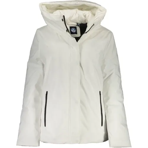 Hooded Polyester Jacket with Logo Detail , female, Sizes: S, XS - North Sails - Modalova