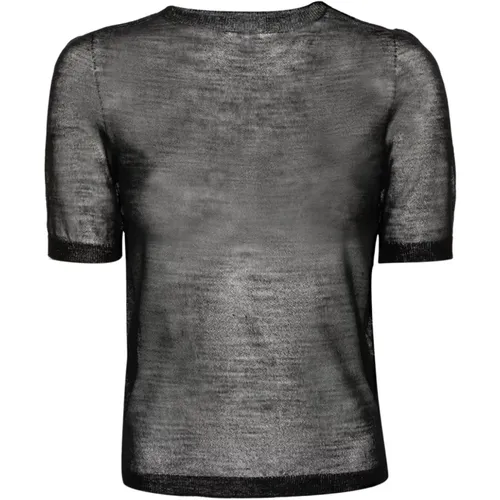 Sheer Knit T-Shirt , female, Sizes: M - Acne Studios - Modalova