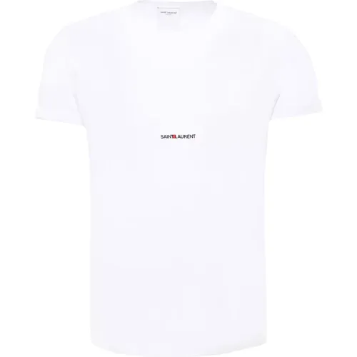 Rive Gauche T-Shirt , Herren, Größe: L - Saint Laurent - Modalova