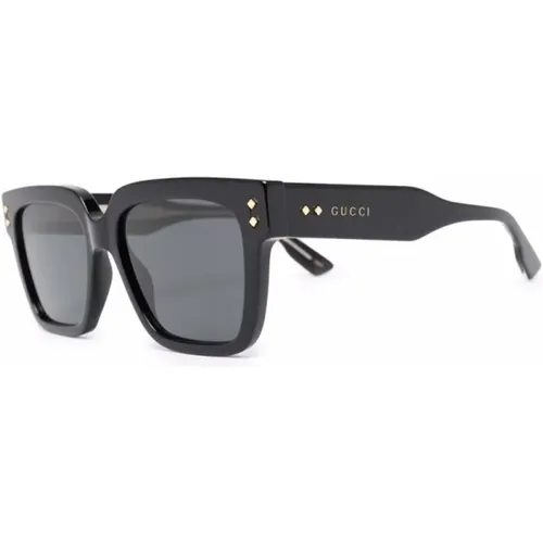 Schwarze Sonnenbrille, vielseitig und stilvoll , Herren, Größe: 54 MM - Gucci - Modalova