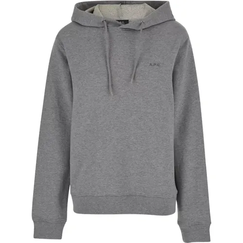 Grey Hoodie Sweater Standard Brodee , female, Sizes: XS, S, M - A.p.c. - Modalova