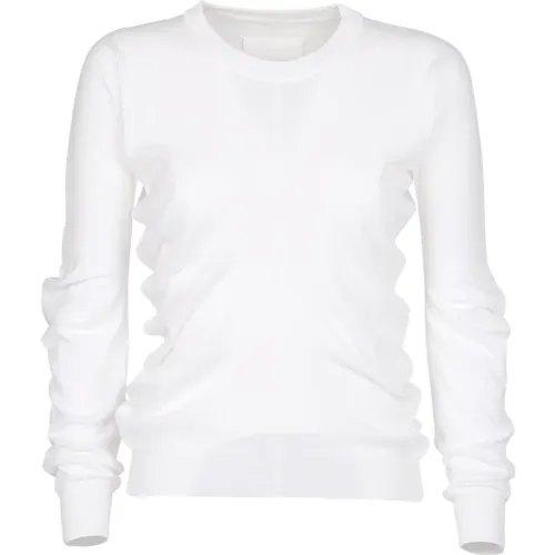 Cotton Sweatshirt with Round Neck and Long Sleeves , female, Sizes: M - Maison Margiela - Modalova