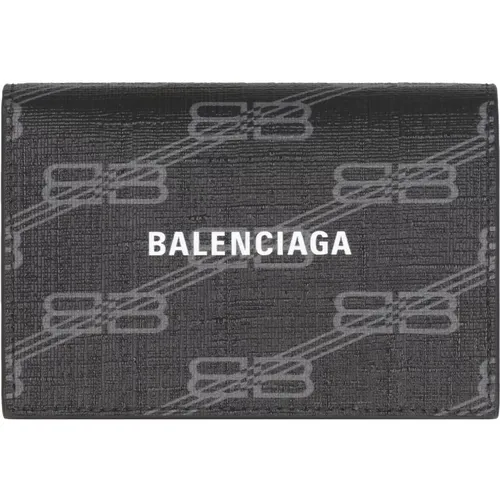 Monogramm Kartenhalter mit geknöpfter Klappe - Balenciaga - Modalova