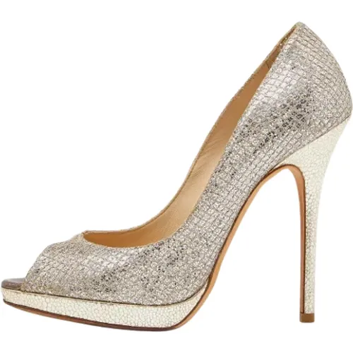Pre-owned Leather heels , female, Sizes: 5 1/2 UK - Jimmy Choo Pre-owned - Modalova