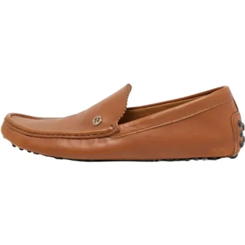 Pre-owned Leather flats , female, Sizes: 10 1/2 UK - Gucci Vintage - Modalova