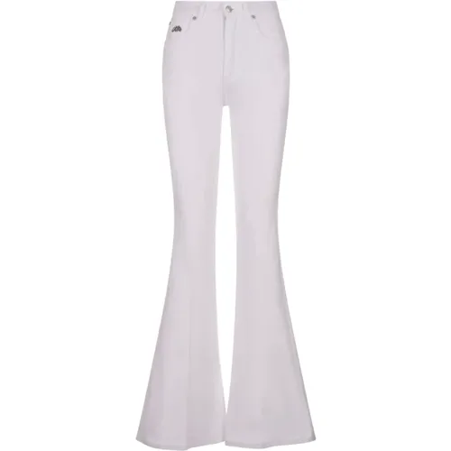 Ausgestellte Weiße Denim Jeans - alexander mcqueen - Modalova