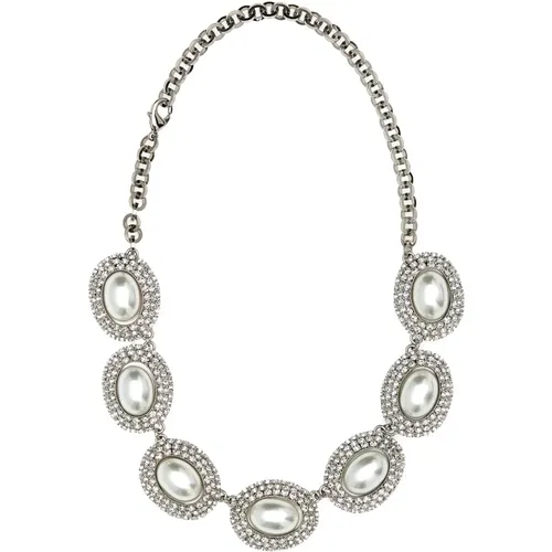 Stilvolle Halskette,Verzierte Metallkette - Alessandra Rich - Modalova