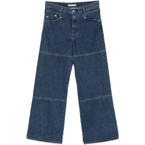 Blaue Rinse Flare Work Jeans , Herren, Größe: W34 L32 - Sunflower - Modalova