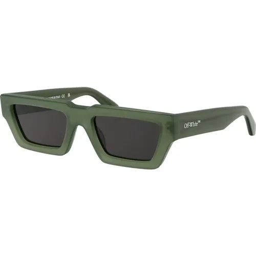Manchester Sunglasses for Stylish Summer Look , unisex, Sizes: 54 MM - Off White - Modalova