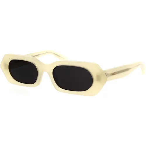 Geometric Sunglasses in Opaline with Grey Lenses , female, Sizes: 51 MM - Celine - Modalova
