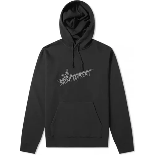 Logo Kapuzenpullover , Herren, Größe: M - Saint Laurent - Modalova