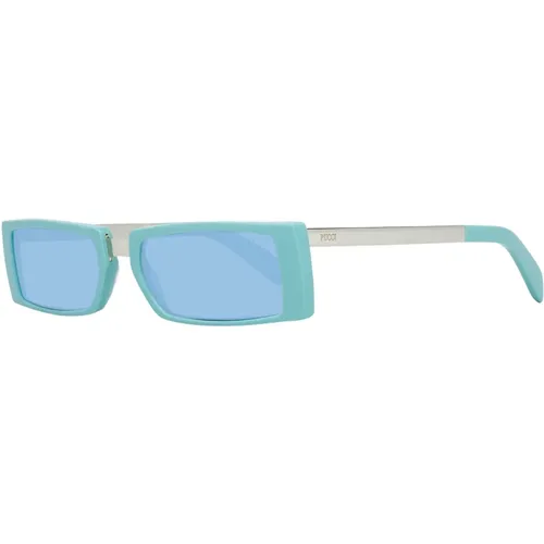 Stilvolle Türkise Sonnenbrille für Frauen - EMILIO PUCCI - Modalova