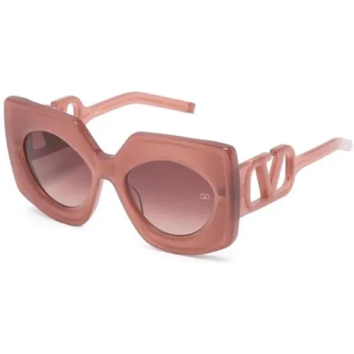 Vls127 B Sunglasses , female, Sizes: 53 MM - Valentino - Modalova