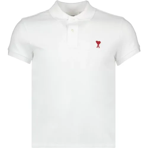 Herzfreund Polo Shirt Unisex , Herren, Größe: M - Ami Paris - Modalova