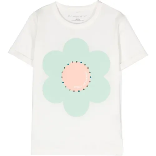 Blumenprint Ivory T-Shirt - Stella Mccartney - Modalova