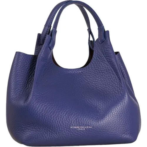 Leather Handbag with Detachable Strap and Magnetic Closure , female, Sizes: ONE SIZE - Gianni Chiarini - Modalova