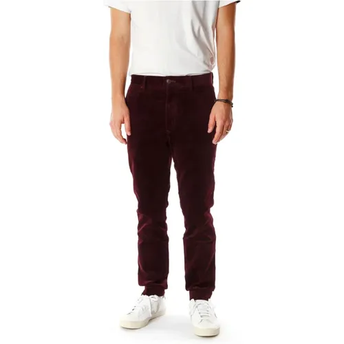 Slim Fit Midwaist Corduroy Trousers - Ralph Lauren - Modalova