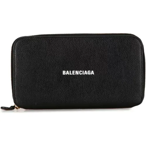 Pre-owned Leather wallets , female, Sizes: ONE SIZE - Balenciaga Vintage - Modalova