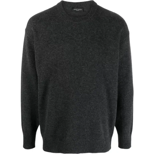 Men`s Clothing Sweatshirts Grey Aw23 , male, Sizes: S, M - Roberto Collina - Modalova