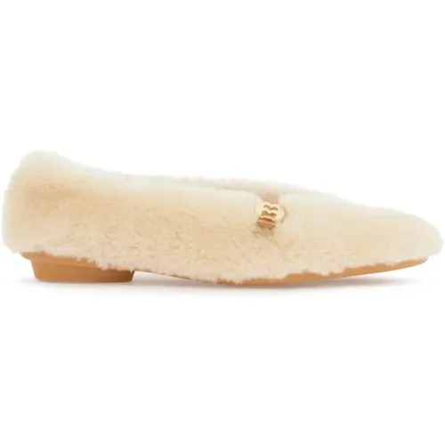 Shearling Ballet Flats - Salvatore Ferragamo - Modalova