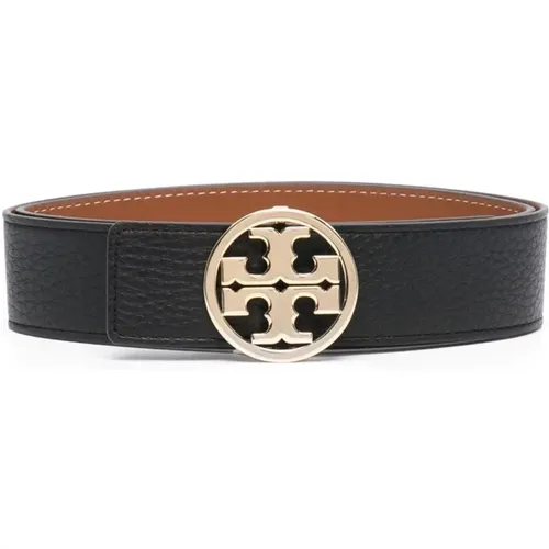 Reversible Leather Casual Belt , female, Sizes: L - TORY BURCH - Modalova