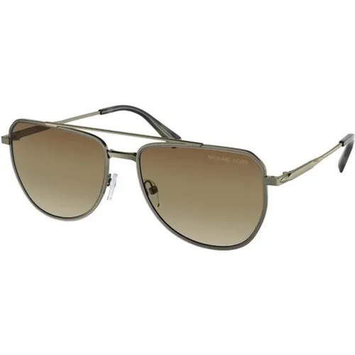 Gradient Brown Lens Sunglasses , male, Sizes: 58 MM - Michael Kors - Modalova