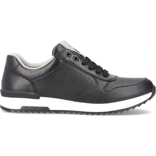 Stylish Leather Sneakers for Men , male, Sizes: 10 UK, 11 UK, 7 UK, 8 UK - Rieker - Modalova
