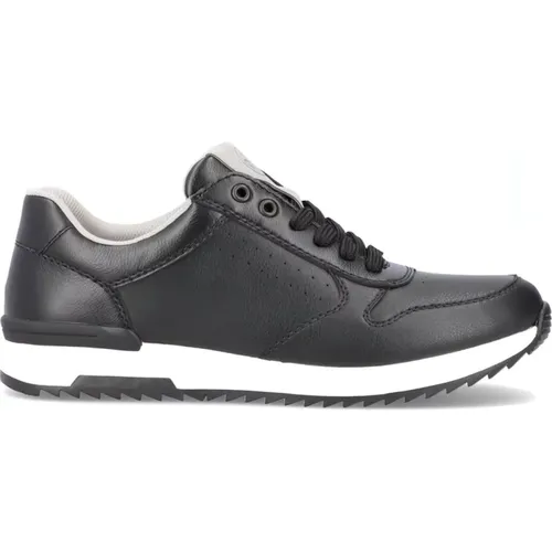 Stylish Leather Sneakers for Men , male, Sizes: 7 UK - Rieker - Modalova