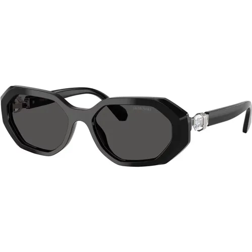 Dark Frame Sunglasses Sk6028 100187 , female, Sizes: 54 MM - Swarovski - Modalova