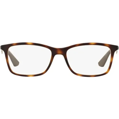 Rx7047 Brille,Blaue Matte Kunststoffbrille,Glasses,Stilvolle graue matte Kunststoffbrille - Ray-Ban - Modalova