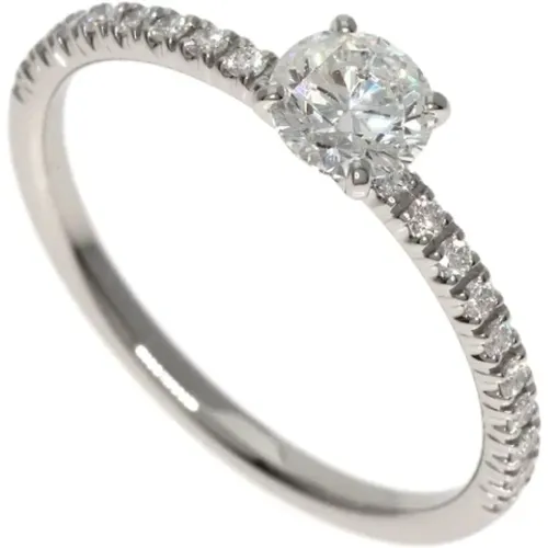 Pre-owned Platinum rings , female, Sizes: ONE SIZE - Cartier Vintage - Modalova