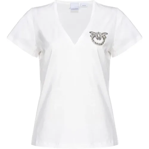 Casual T-Shirt , female, Sizes: M, S, XS - pinko - Modalova