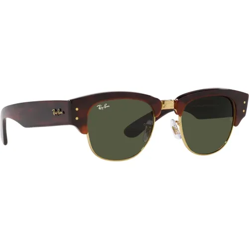 Mega Clubmaster Sunglasses in Tortoise/Gold , unisex, Sizes: 53 MM - Ray-Ban - Modalova