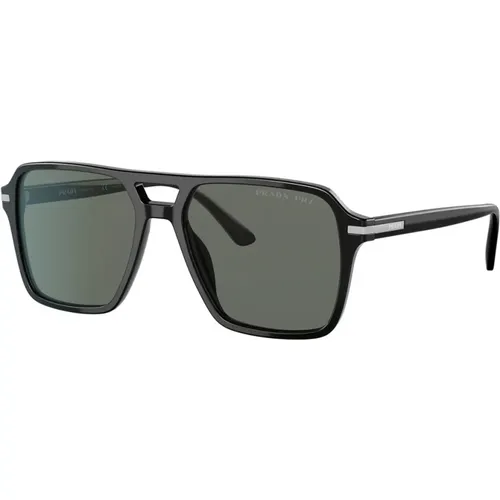 Vintage Pilot Style Sunglasses , male, Sizes: 55 MM - Prada - Modalova