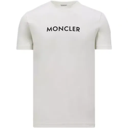 T-shirts and Polos with Logo , male, Sizes: M - Moncler - Modalova