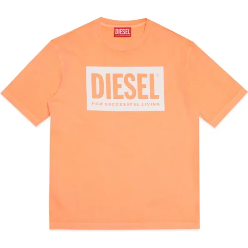Logo Rundhals T-Shirt Diesel - Diesel - Modalova