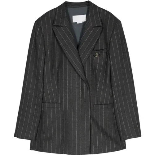 Melton Pinstripe Wolljacke Genny - Genny - Modalova