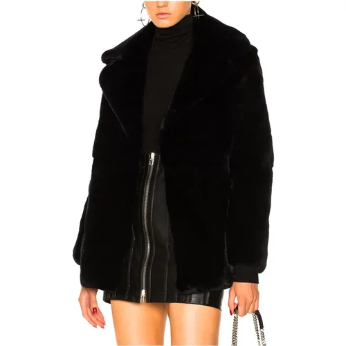 Friday Rabbit Fur Jacket , female, Sizes: 2XS, XS - alberta ferretti - Modalova