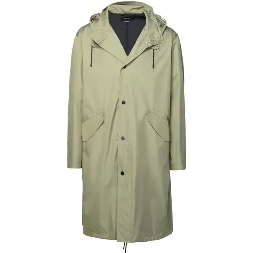 Leichte Khaki-Polyester-Mischung Parka , Herren, Größe: S - A.P.C. - Modalova