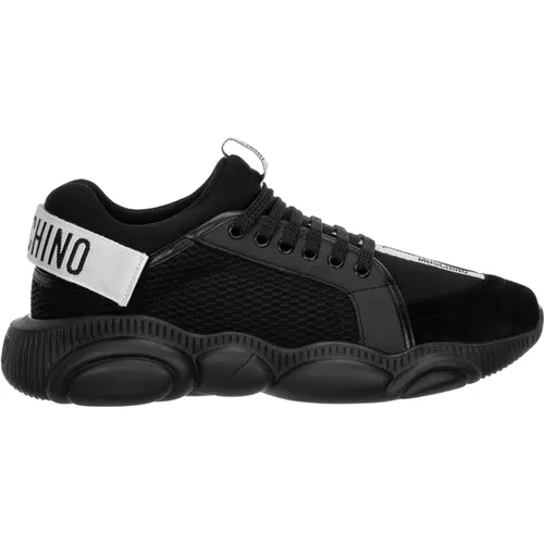 Cute Sneakers with Plain Pattern , male, Sizes: 9 UK - Moschino - Modalova