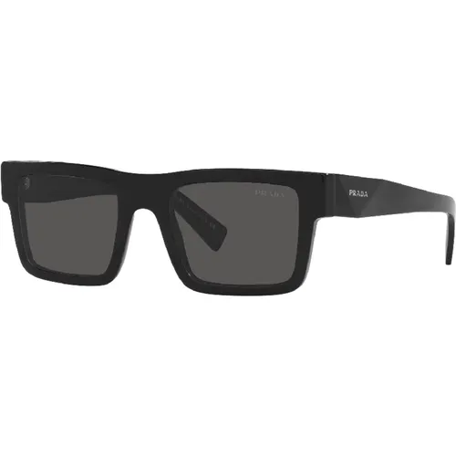 Square Sunglasses Grey Tinted , male, Sizes: 52 MM - Prada - Modalova