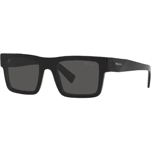 Square Sunglasses Grey Tinted , male, Sizes: 52 MM, ONE SIZE - Prada - Modalova