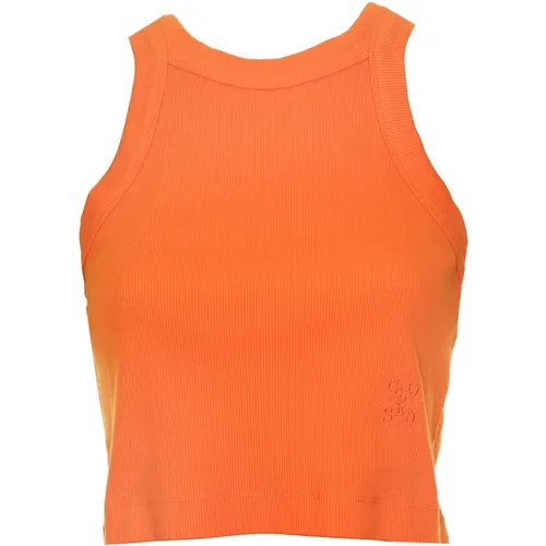 Racerback Rib Tank Top , Damen, Größe: L - closed - Modalova