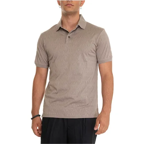 Polo Shirt mit Logo und 3 Knöpfen - Emporio Armani - Modalova