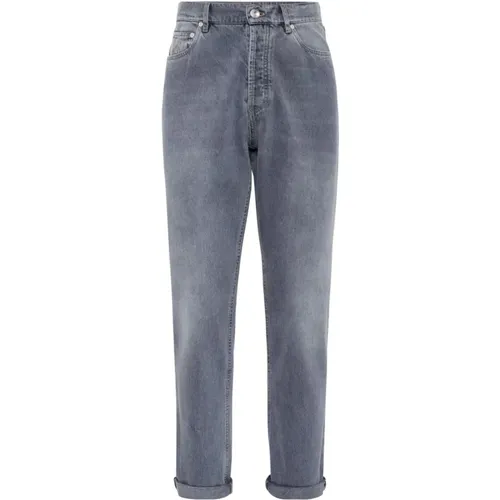 Klassische Denim Hose Blau - BRUNELLO CUCINELLI - Modalova