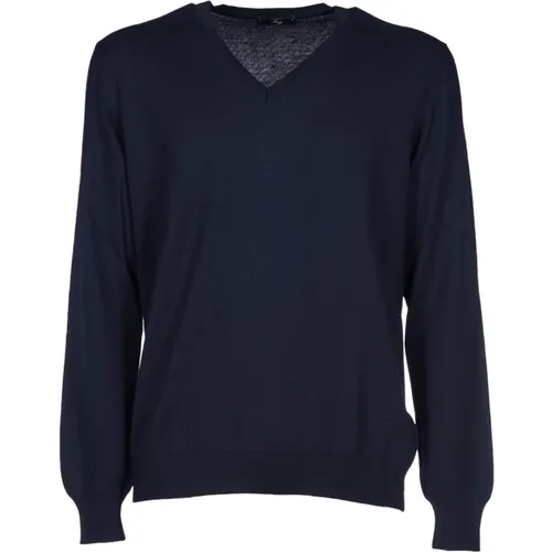 Knitwear Sweater V-Neck Style , male, Sizes: L, M, 3XL, 2XL, XL - Fay - Modalova