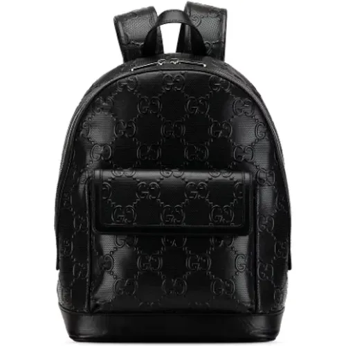 Pre-owned Leather backpacks , female, Sizes: ONE SIZE - Gucci Vintage - Modalova