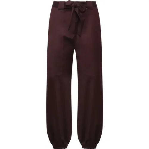 Bordeaux Hose Stilvoll Trendig , Damen, Größe: M - pinko - Modalova