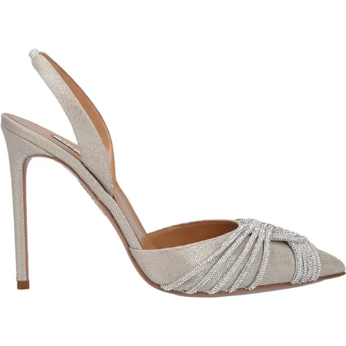 Pumps Gatsby Sling 105 Mesh , female, Sizes: 7 UK, 5 UK, 5 1/2 UK, 6 UK - Aquazzura - Modalova